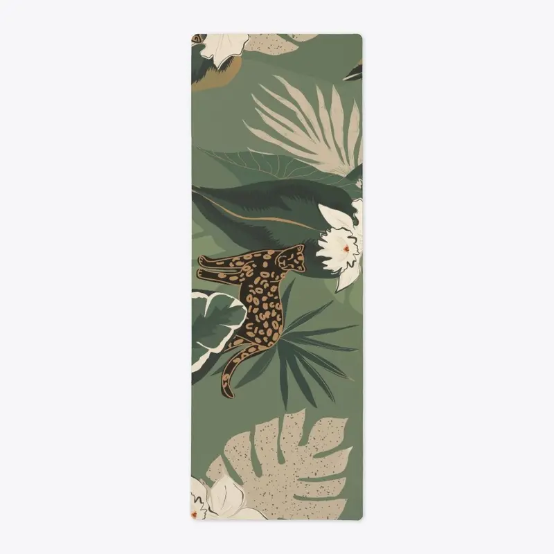 Panther Palms Yoga Mat